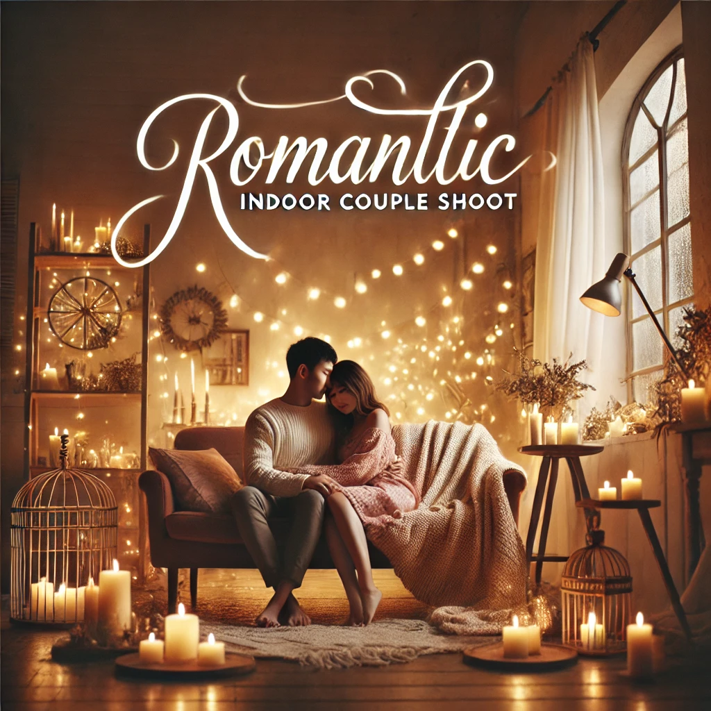 Romantic Indoor Couple Shoot