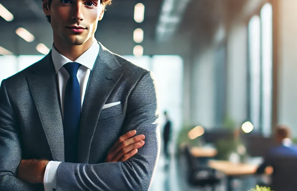 A professional and visually appealing thumbnail for a blog article titled 'Top Tips for a Successful Corporate Portfolio Shoot'.