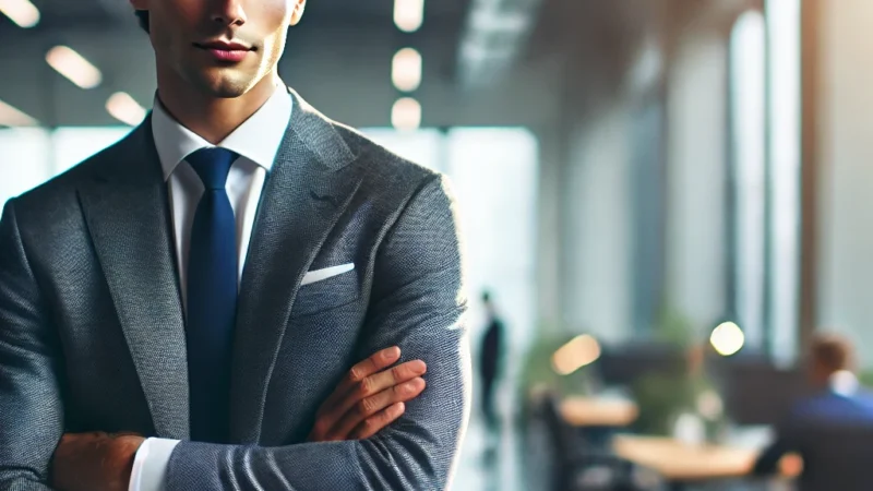 A professional and visually appealing thumbnail for a blog article titled 'Top Tips for a Successful Corporate Portfolio Shoot'.
