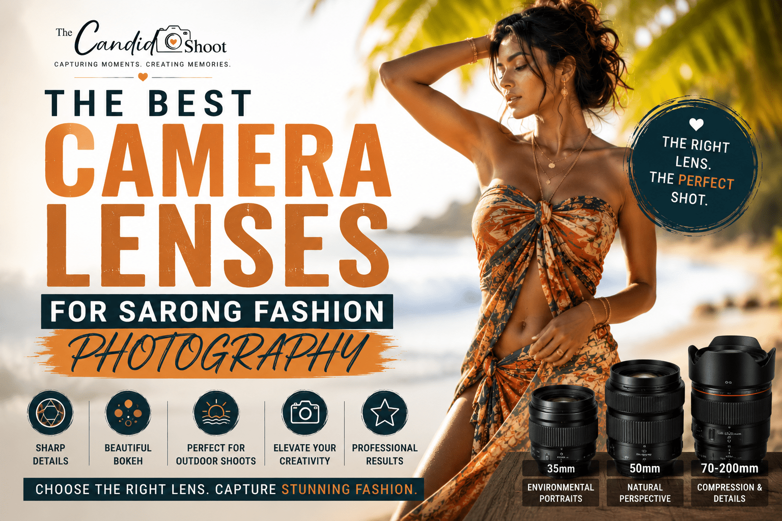 10 Powerful Camera Lenses for Sarong Fashion Photography