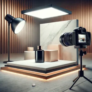 A visually appealing thumbnail featuring a professional product photography setup. The image includes a well-lit product on a stylish background.