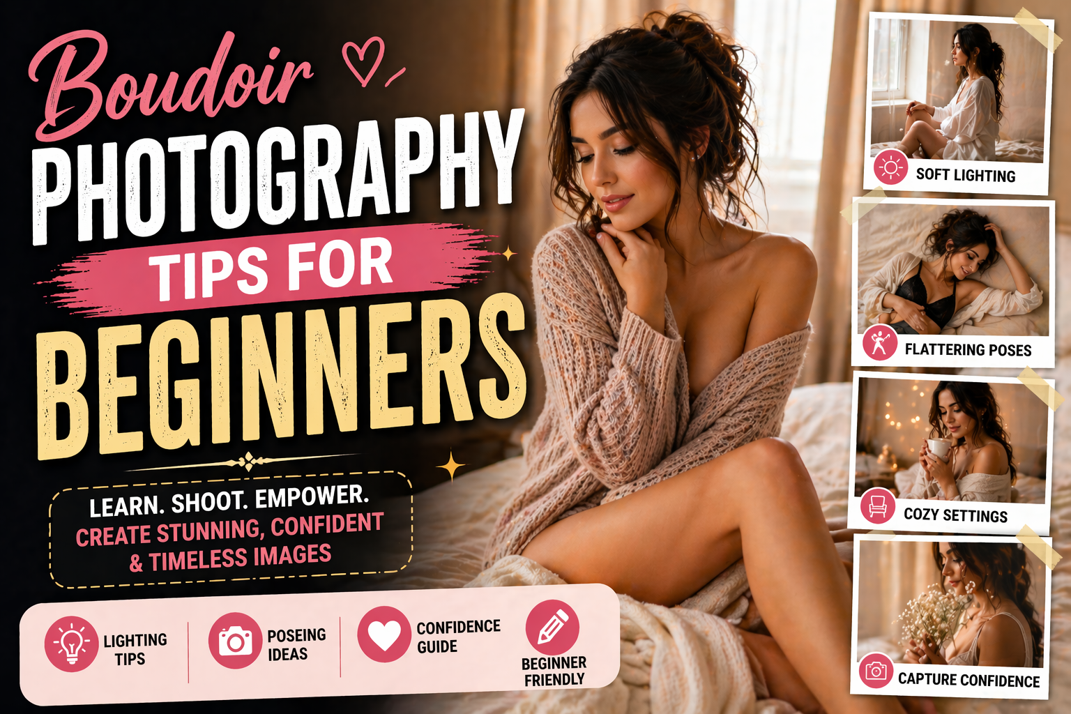 Boudoir Photography Tips for Beginners: Complete Guide