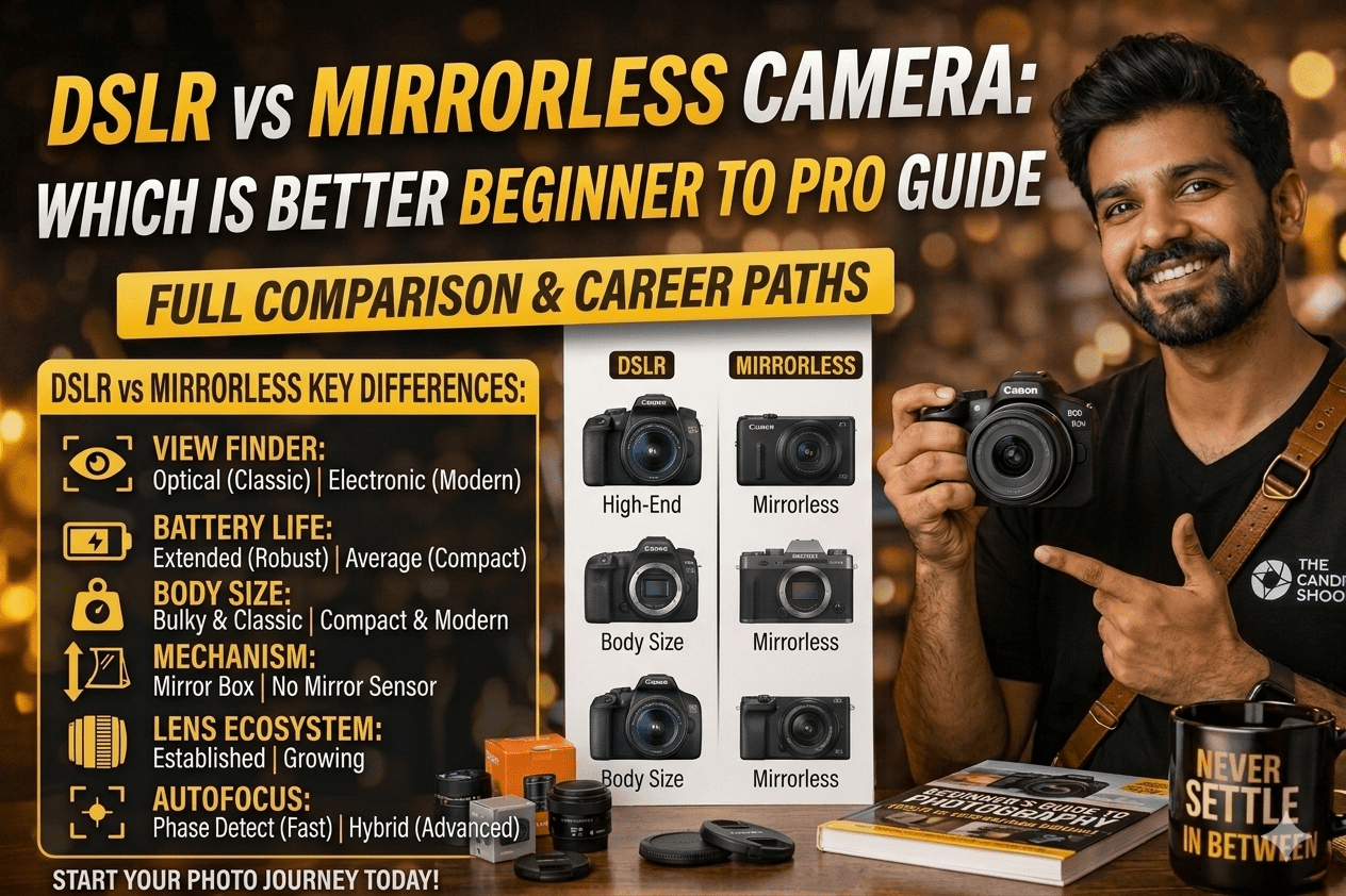 DSLR vs Mirrorless Camera: Which Is Better Beginner to Pro Guide