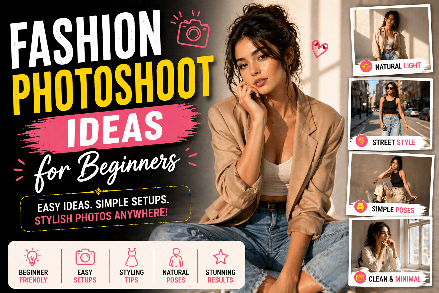 15 Powerful Fashion Photoshoot Ideas for Beginners