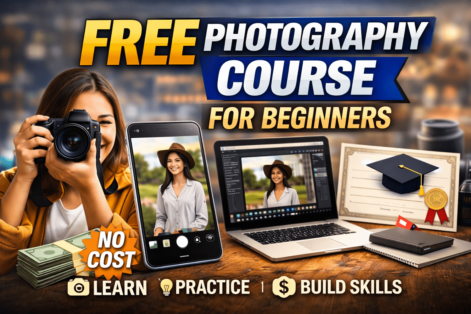Free Photography Course for Beginners - The Candid Shoot