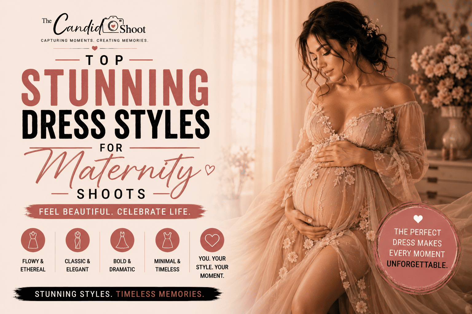 15 Powerful Maternity Shoot Dress Styles Every Mom-to-Be Will Love