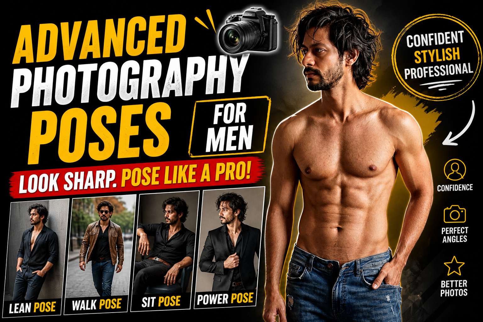 Advanced Photography Poses for Men