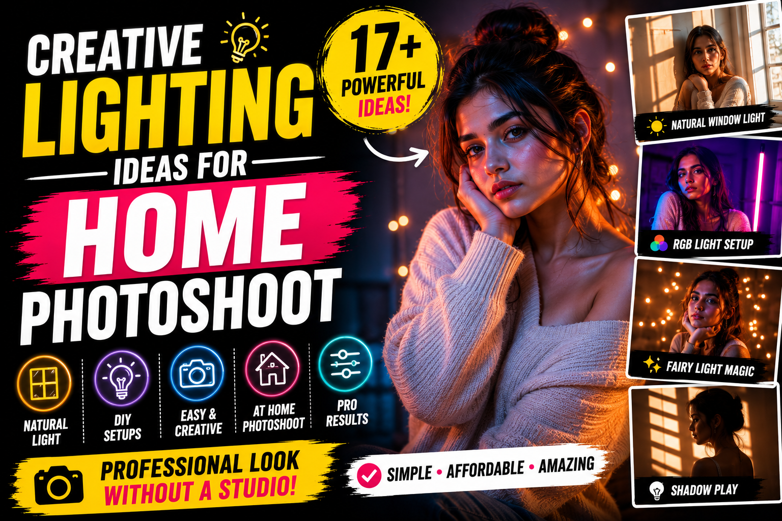 17 Powerful Creative Lighting Ideas for Photoshoot