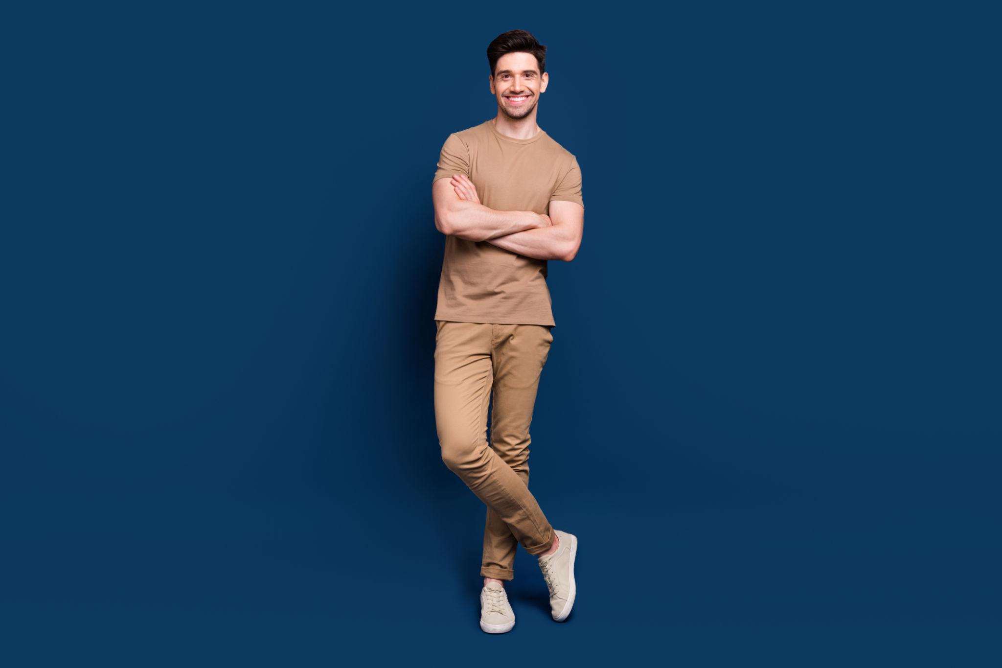 Cross-Leg Pose - Instagram poses for boys