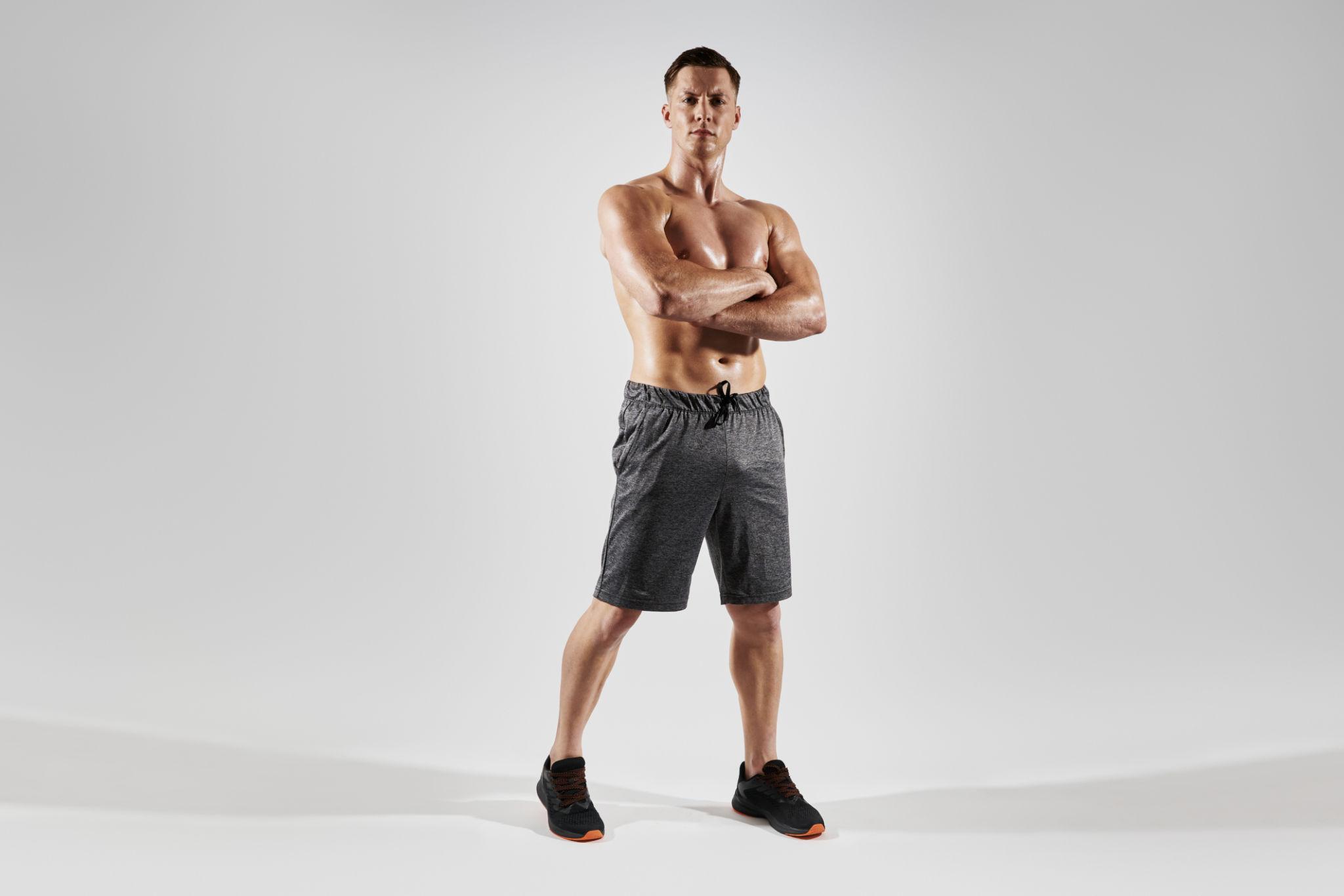 Crossed Arms Pose - best gym photography poses