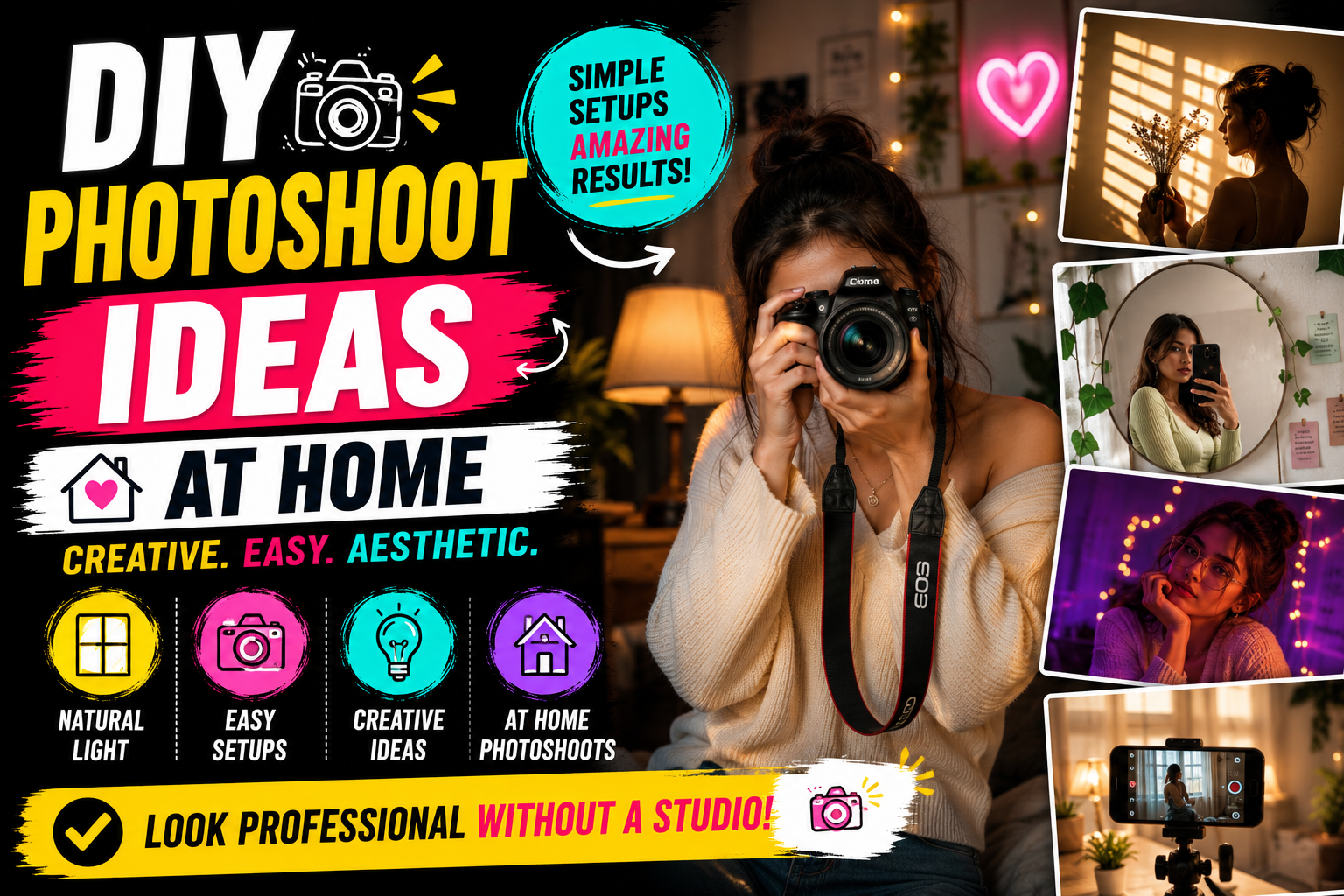 15 Creative DIY Photoshoot Ideas for Stunning Pictures