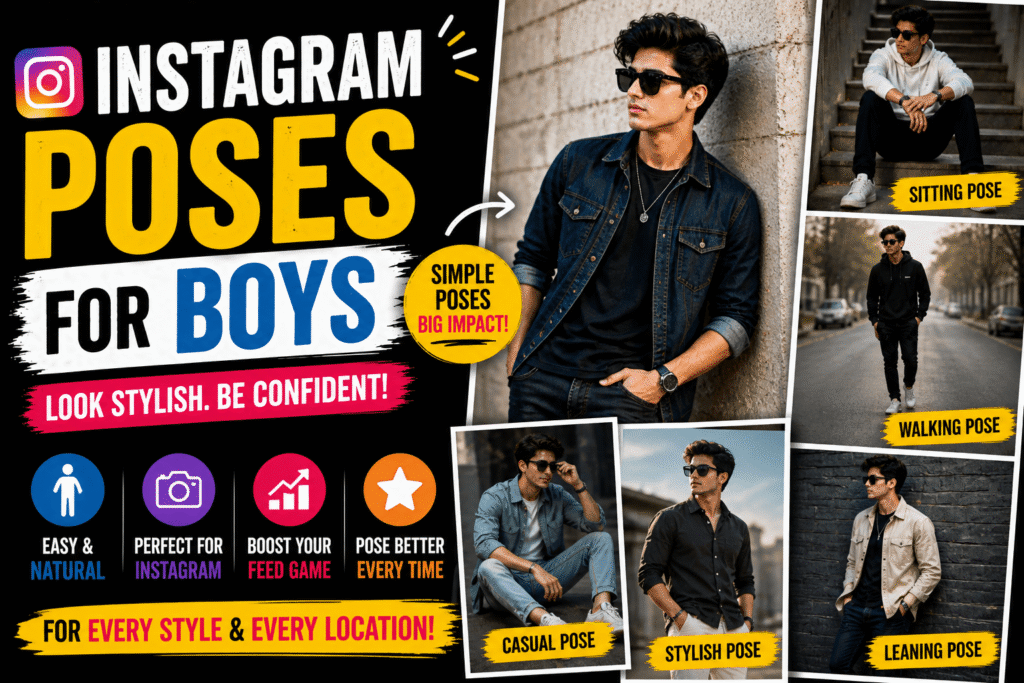 Instagram Poses for Boys