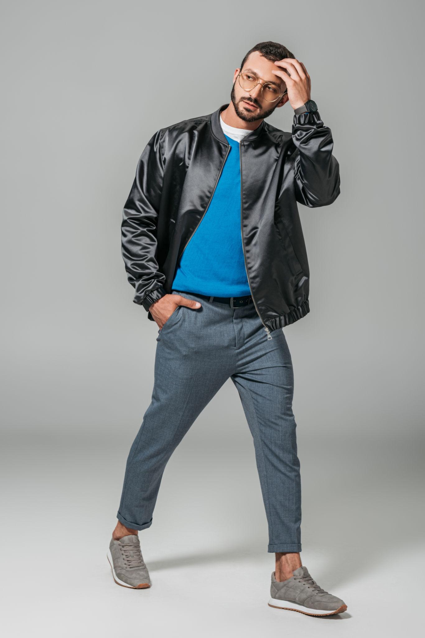 Jacket Adjustment Pose - Best Fashion Photography Poses - The Candid Shoot