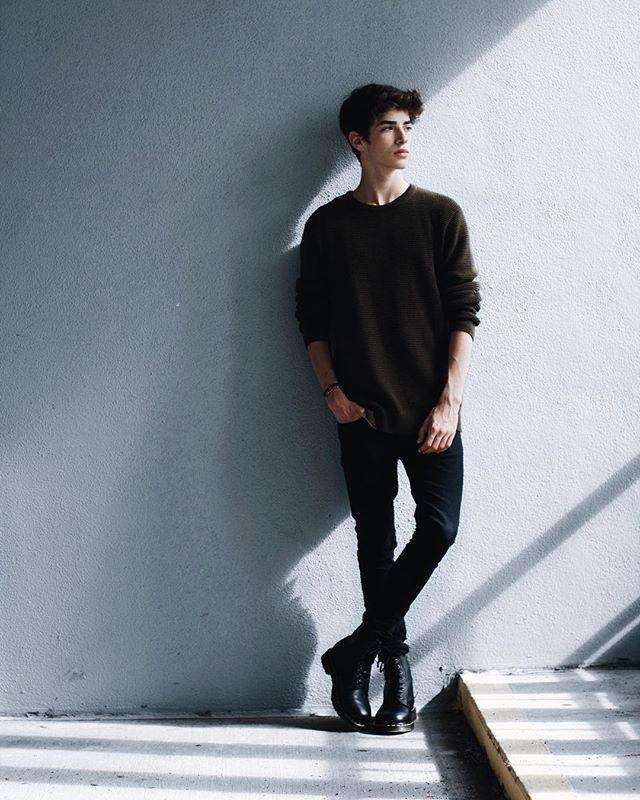 Leaning Pose - Instagram poses for boys