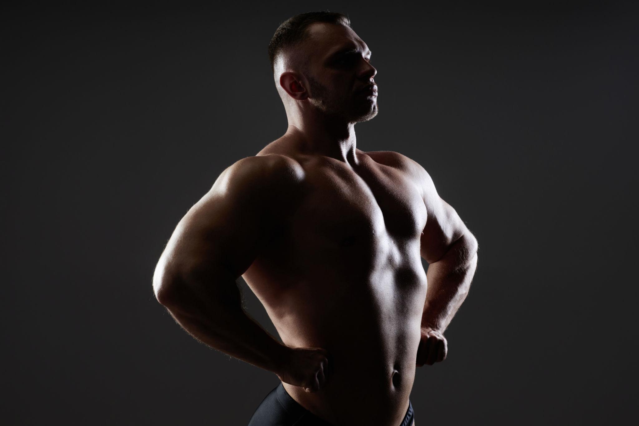 Side Chest Pose - best gym photography poses