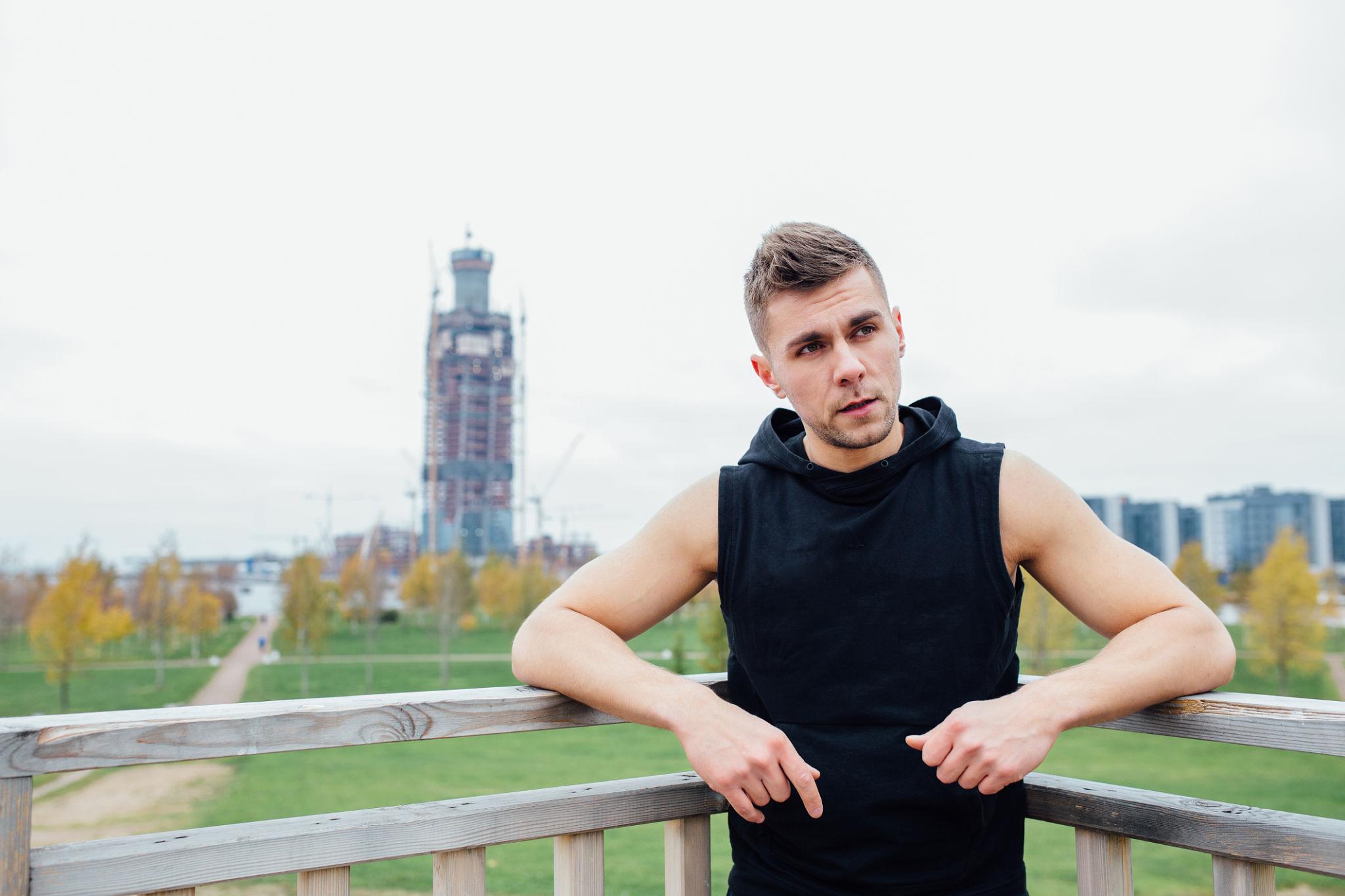 Walking Gym Pose - best gym photography poses