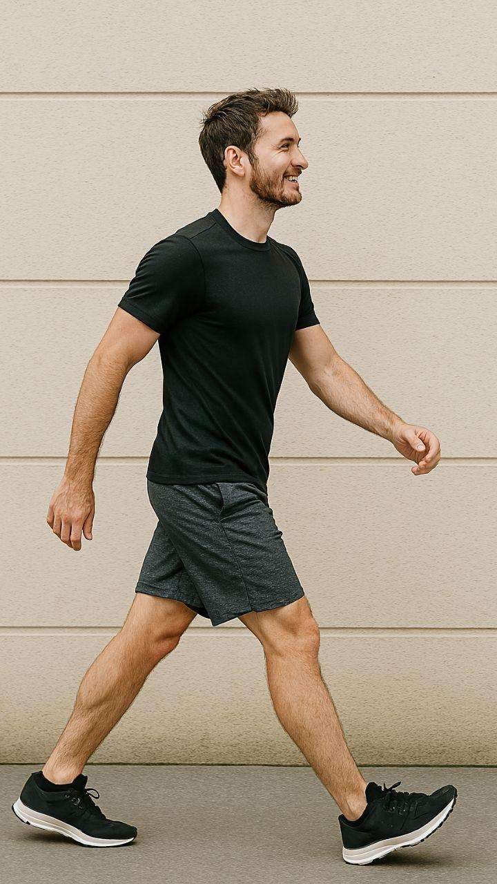 Walking Pose - Instagram poses for boys