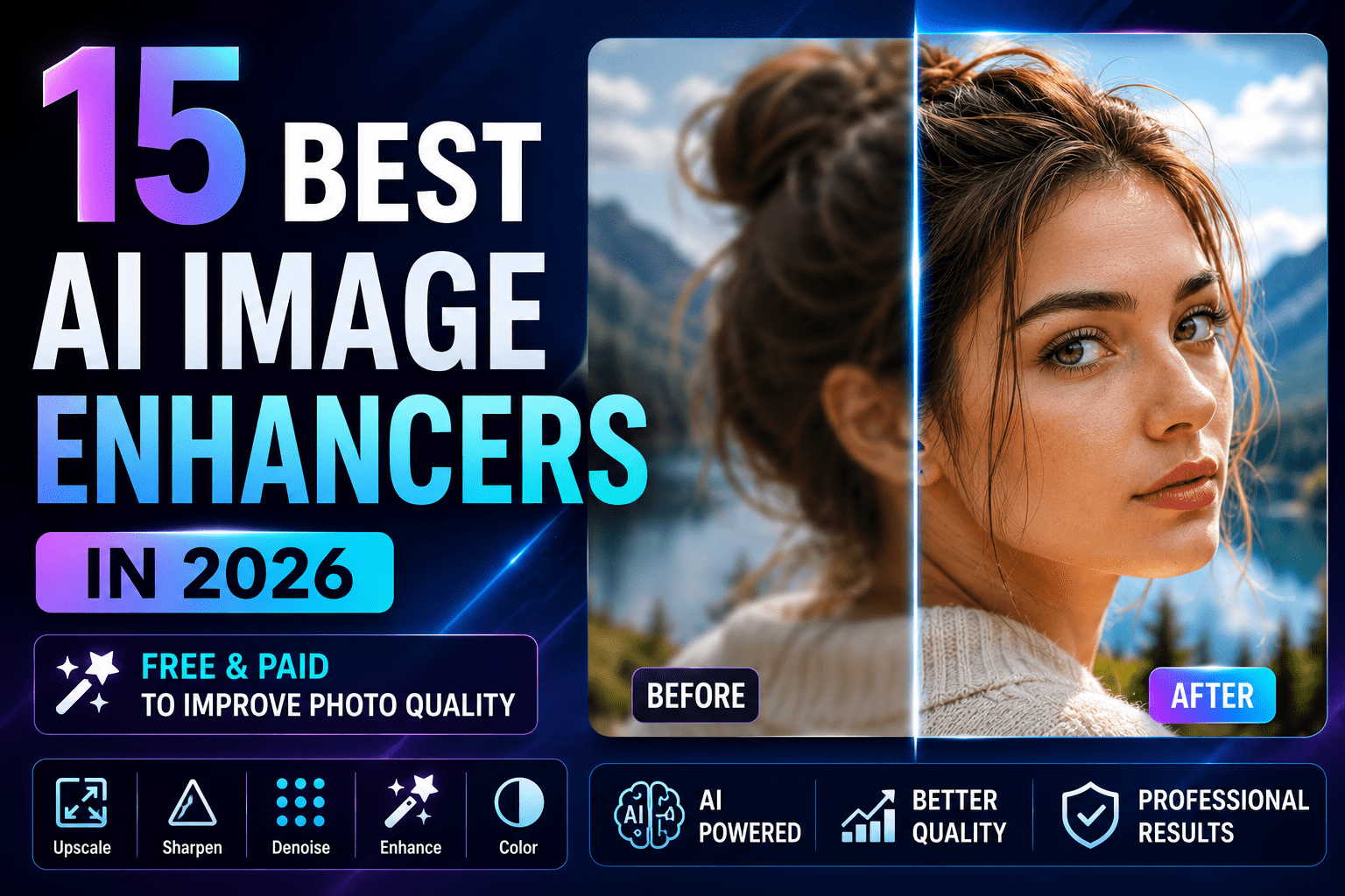 15 Best AI Image Enhancers in 2026 (Free & Paid) to Improve Photo Quality