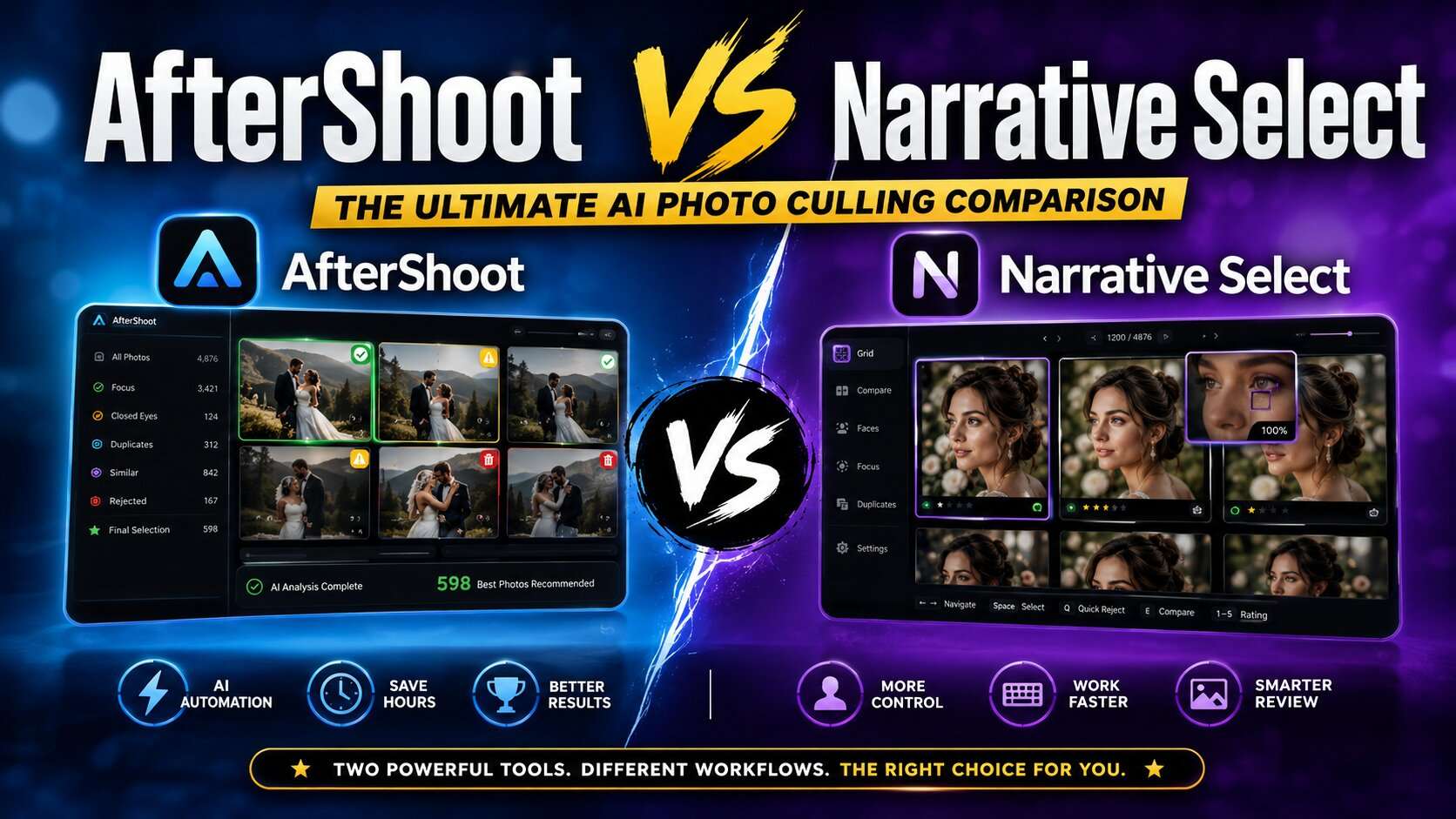 AfterShoot vs Narrative Select