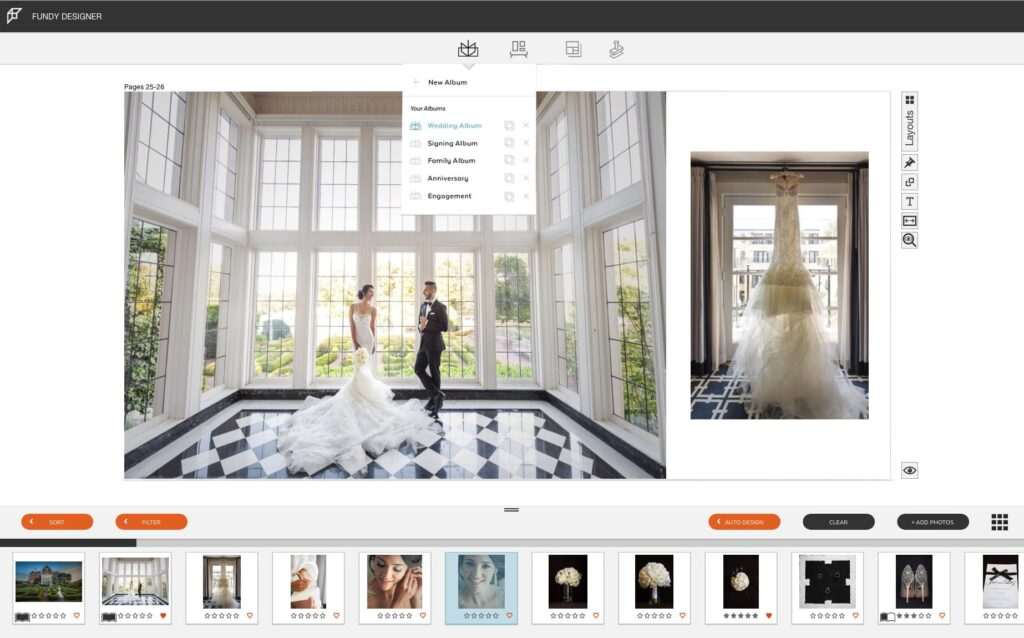best AI album design software for photographers